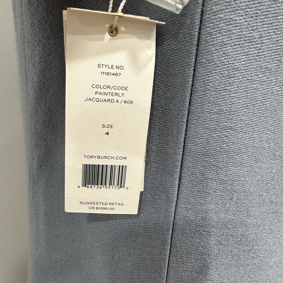 Rare Tory Burch Painterly Jacquard Strapless Gown Dress - Picture 10 of 12